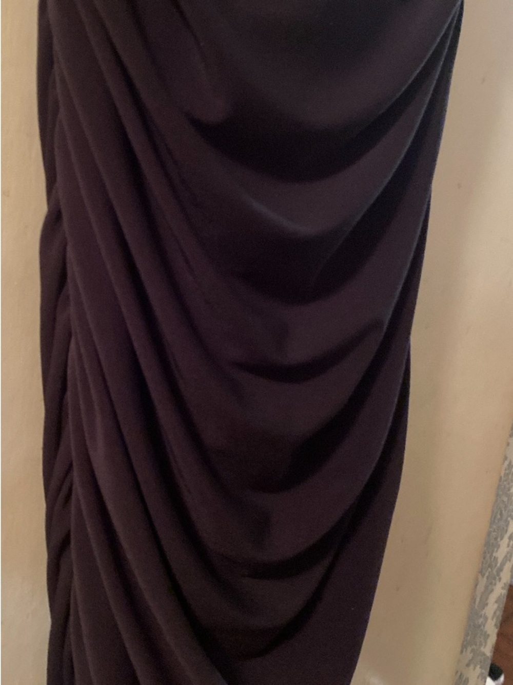 Express Black Ruched Dress - Picture 6 of 7